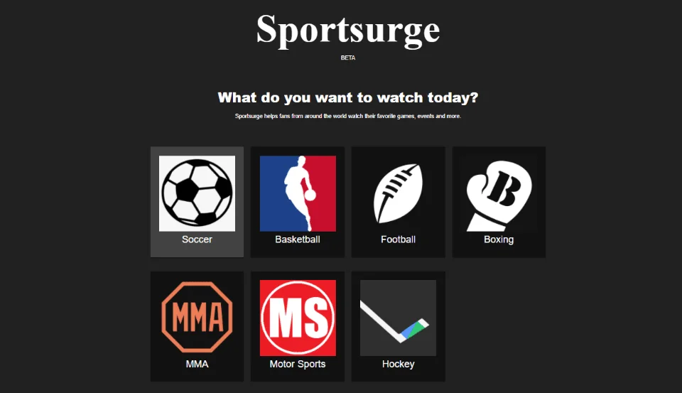 How to Stream Sports with Sportsurge