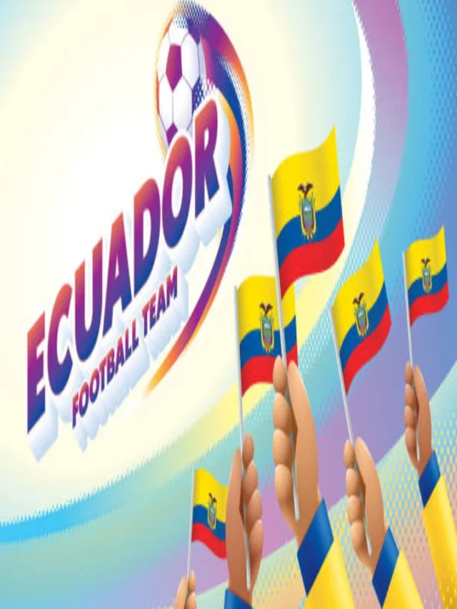 Ecuador Football Team Celebration With National Flag Of Ecuador