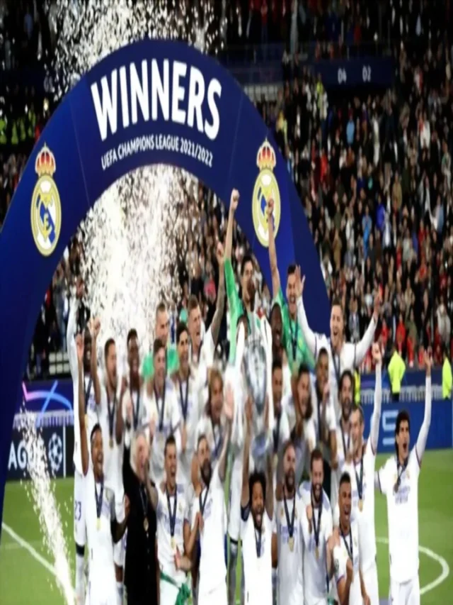 winning the UEFA Champions League final LIVERPOOL FC v REAL MADRID CF