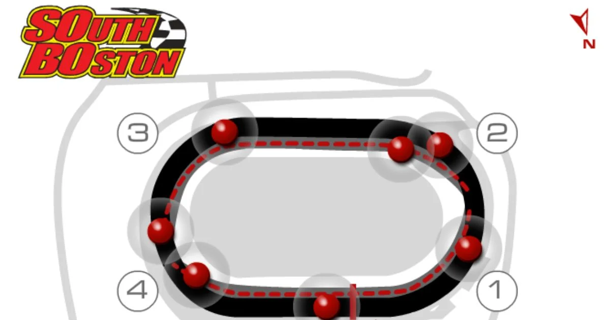 South Boston Speedway Racing Ground Map