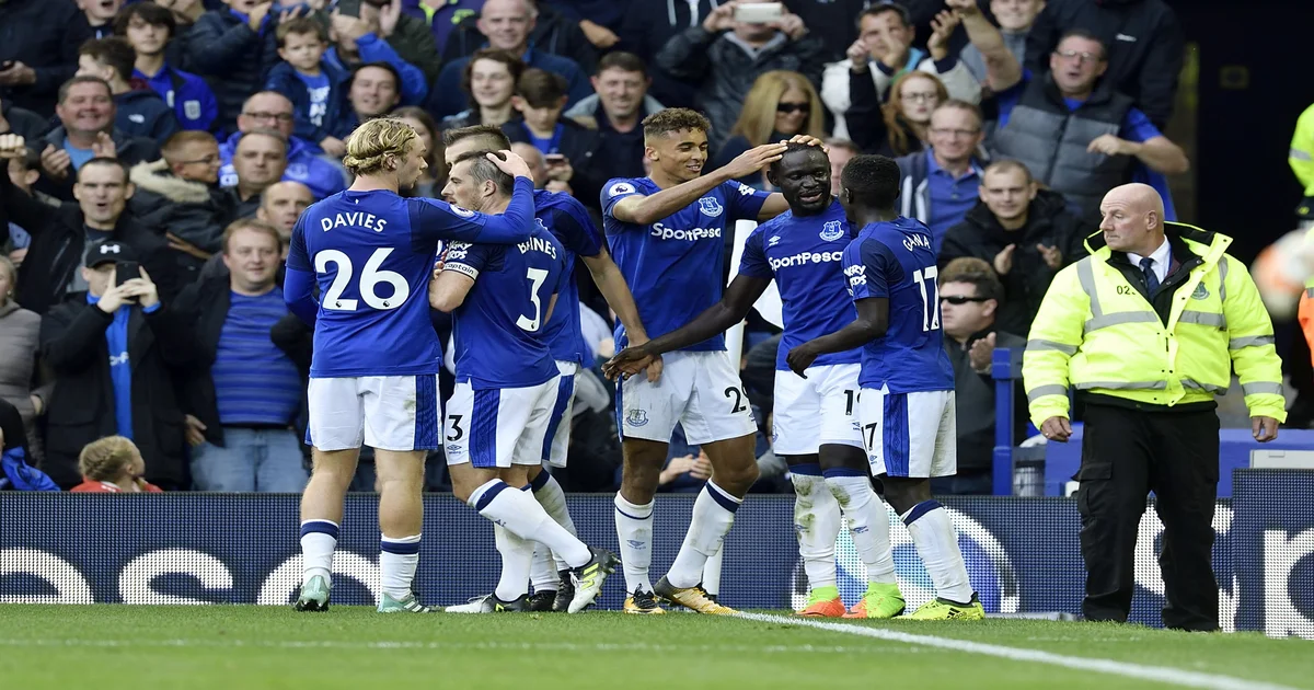 Everton team happy