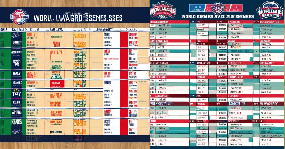 Little League World Series Schedule