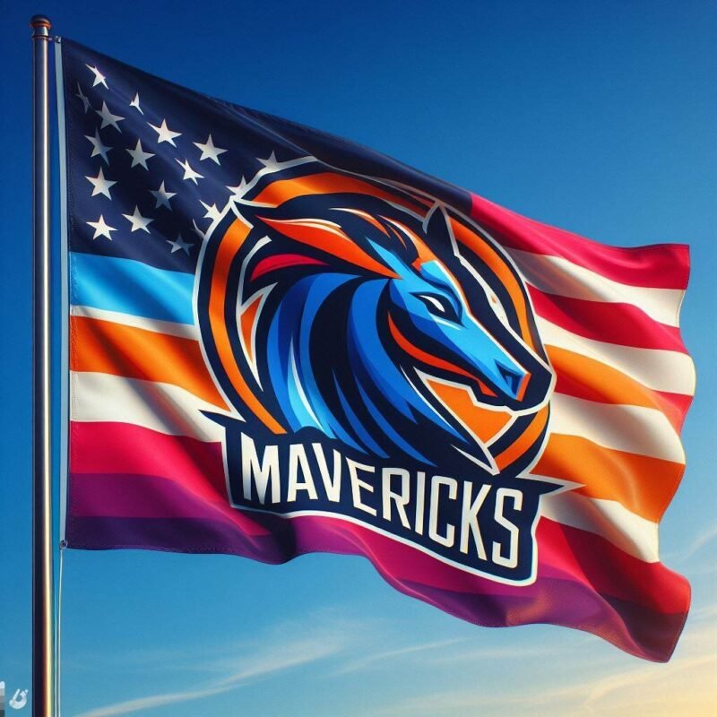 Mavericks flag waving proudly