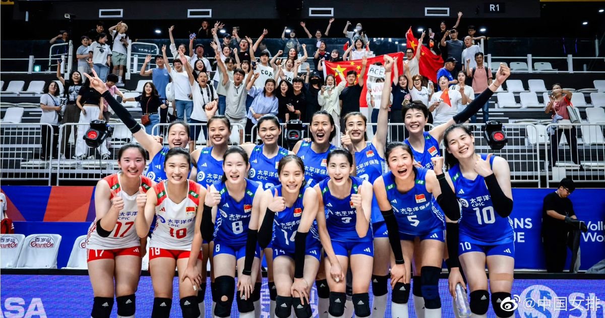 Women Volleyball China conclude Women's VNL with a comeback win over USA