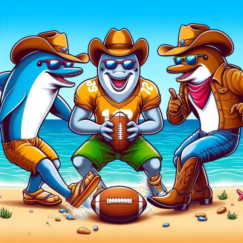 Dolphins VS Cowboys teams